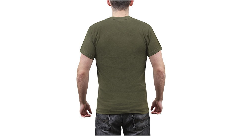 Rothco Solid Color Poly/Cotton Military T-Shirt, Olive Drab, Extra Small, 6979-OliveDrab-XS