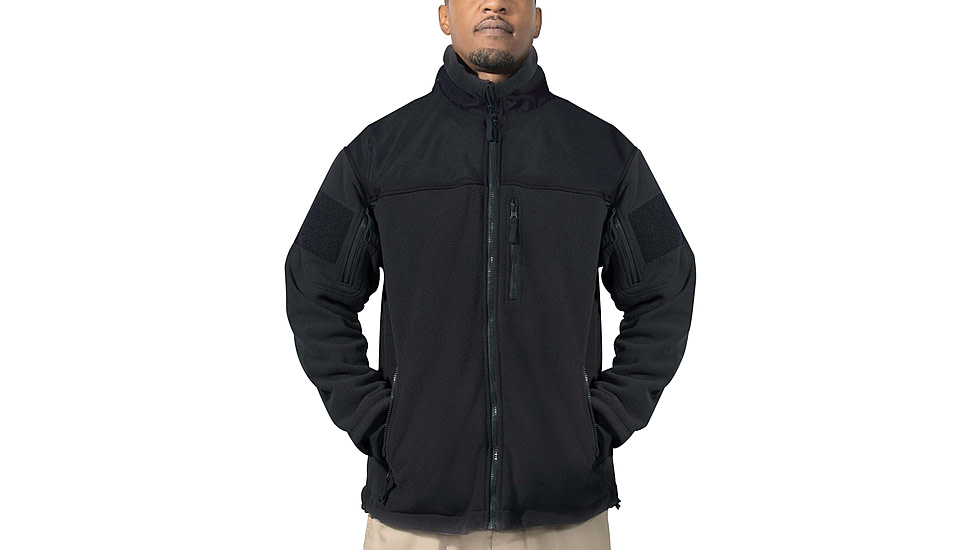 Rothco Spec Ops Tactical Fleece Jacket, Black, Extra Small, 96670-Black-XS