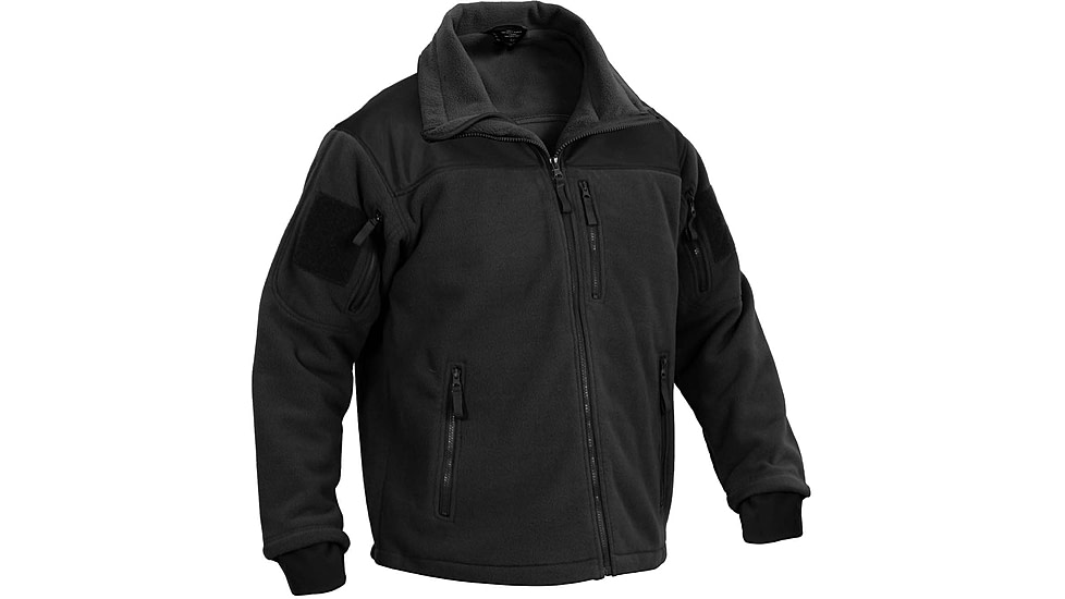 Rothco Spec Ops Tactical Fleece Jacket, Black, Extra Small, 96670-Black-XS