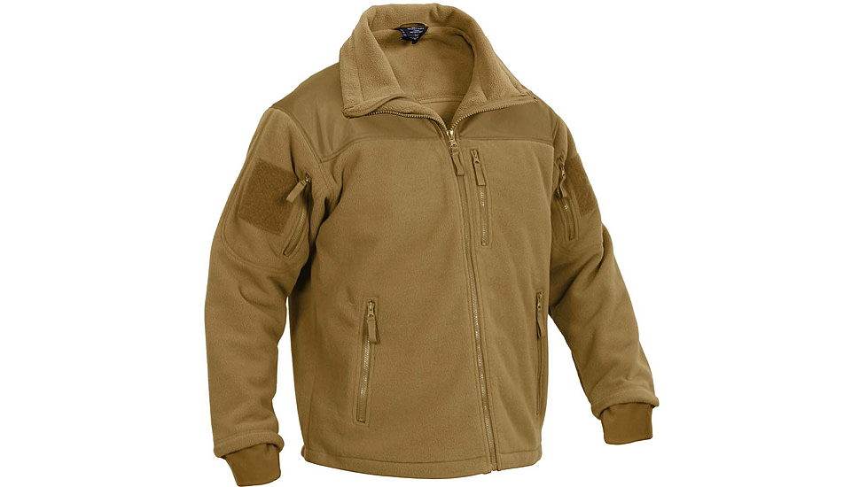 Rothco Spec Ops Tactical Fleece Jacket, Coyote Brown, Extra Small, 96680-CoyoteBrown-XS