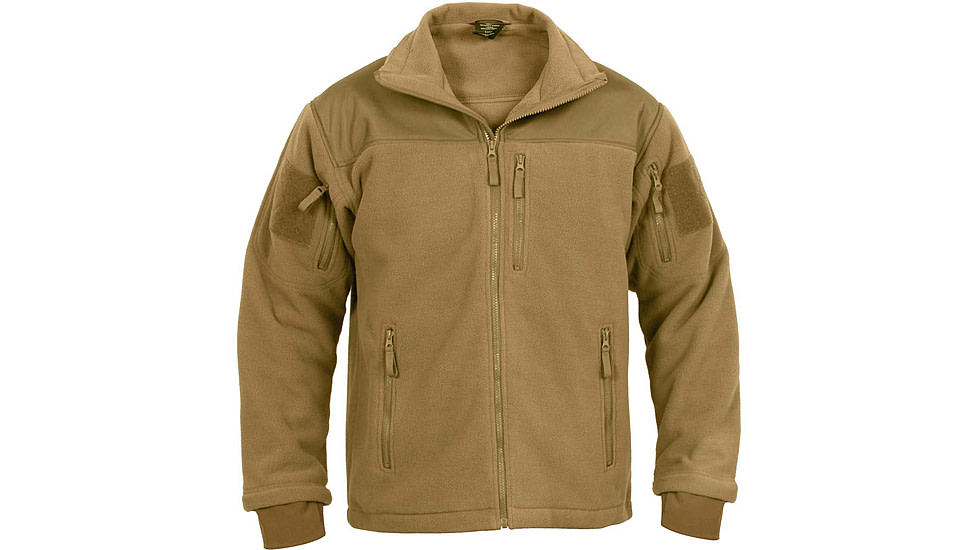 Rothco Spec Ops Tactical Fleece Jacket, Coyote Brown, Extra Small, 96680-CoyoteBrown-XS