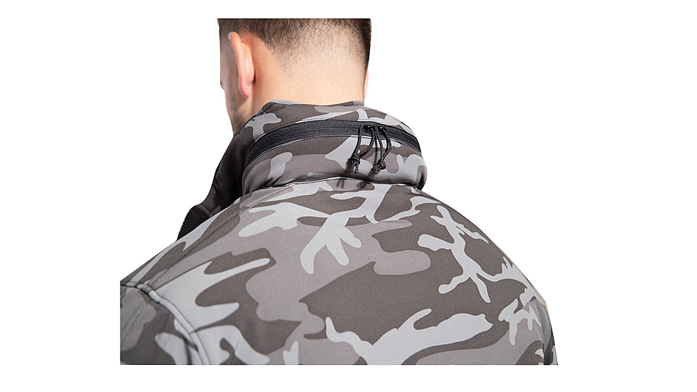 Rothco Special Ops Soft Shell Jacket - Mens, Black Camo, Medium, 97675-BlackCamo-M