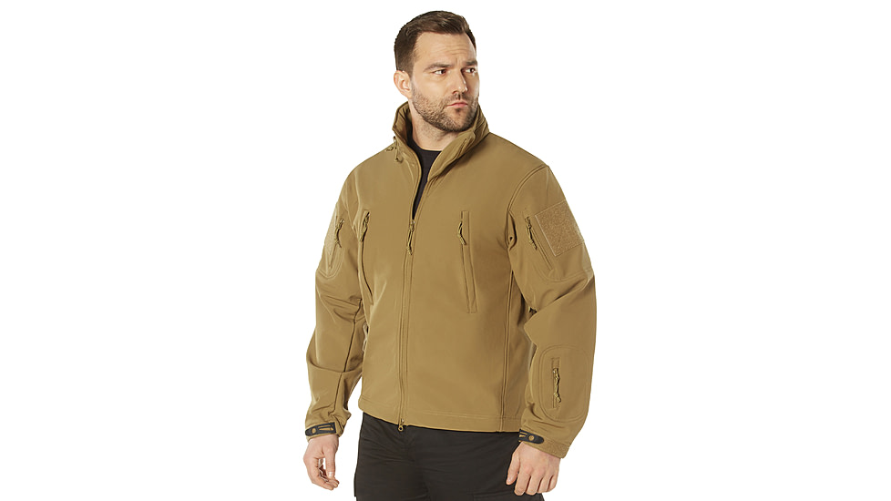 Rothco Special Ops Soft Shell Jacket - Mens, Coyote Brown, Large, 9867-CoyoteBrown-L