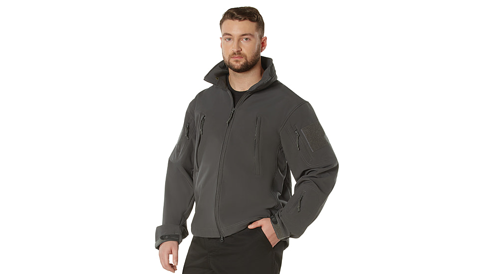 Rothco Special Ops Soft Shell Jacket - Mens, Gun Metal Grey, Small, 9824-GunMetalGrey-S
