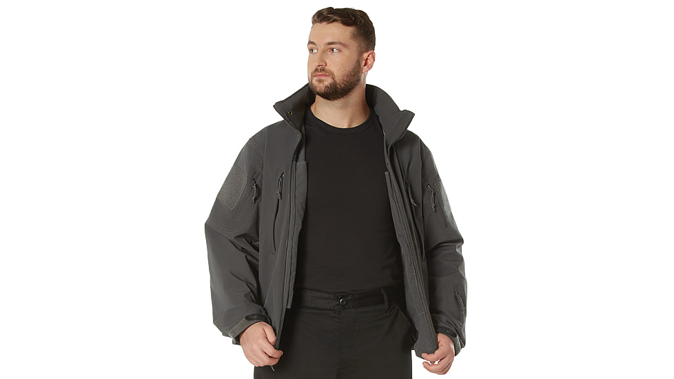 Rothco Special Ops Soft Shell Jacket - Mens, Gun Metal Grey, Small, 9824-GunMetalGrey-S
