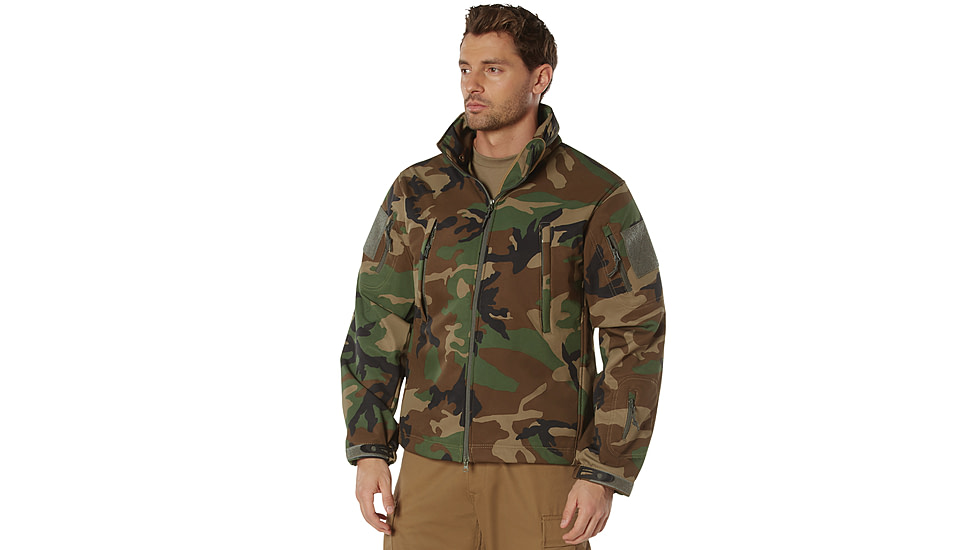 Rothco Special Ops Soft Shell Jacket - Mens, Woodland Camo, 4XL, 99908-WoodlandCamo-4XL