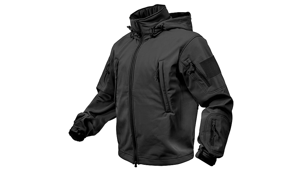 Rothco Special Ops Soft Shell Jacket - Men's, S, Camo, 12055-MidnightWoodlandCamo-S