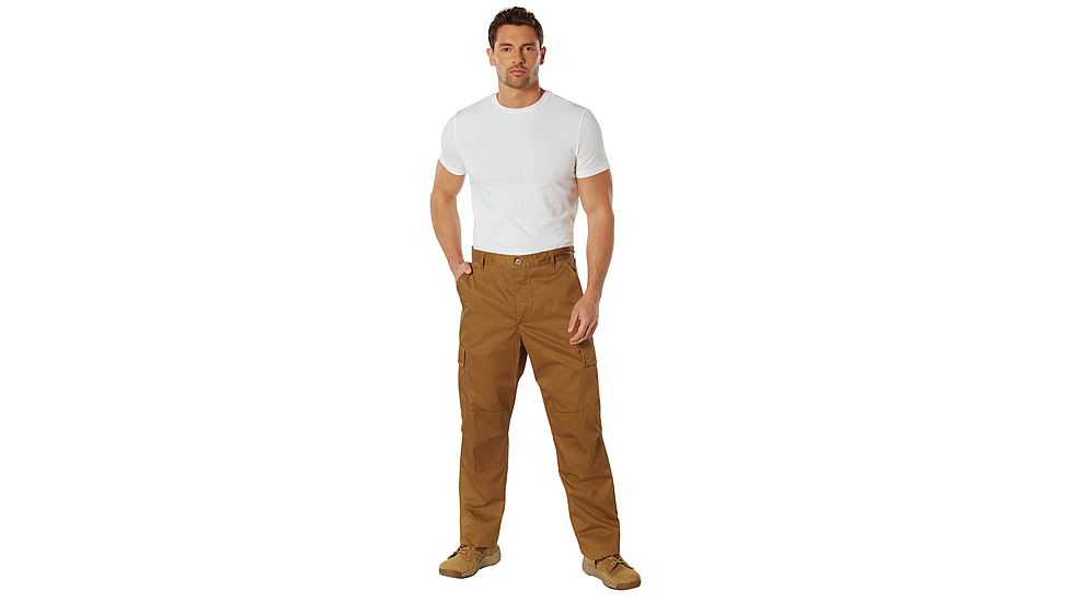 Rothco Tactical BDU Cargo Pants, Work Brown, Small, 27-31in Waist, 11140-WorkBrown-S27-31Waist