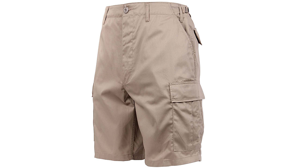 Rothco BDU Shorts, Khaki, Extra Small, 65203-Khaki-XS