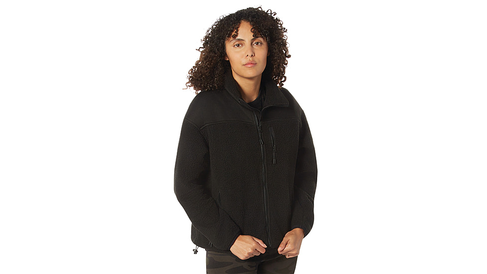 Rothco Trailsman Sherpa Fleece Jacket - Womens, Black, Small, 13150-Black-S