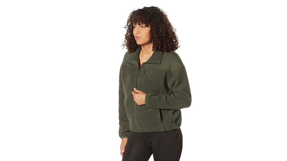 Rothco Trailsman Sherpa Fleece Jacket - Women's, Olive Drab, Small, 13155-OliveDrab-S