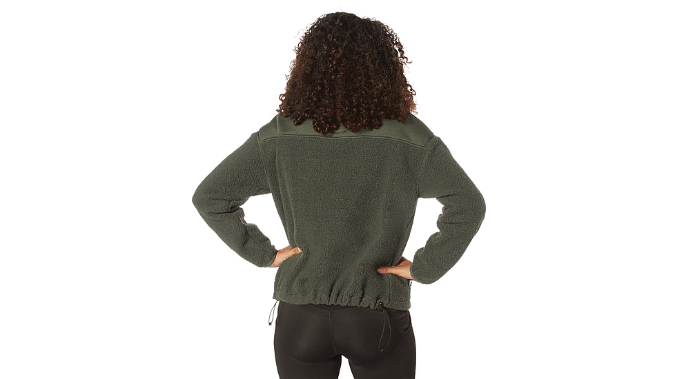 Rothco Trailsman Sherpa Fleece Jacket - Womens, Olive Drab, Small, 13155-OliveDrab-S