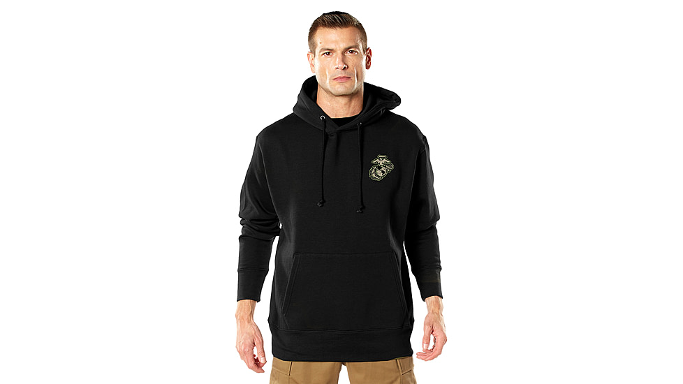 Rothco USMC Dogs of War Hoodie - Men's, Black, Small, 11885-S