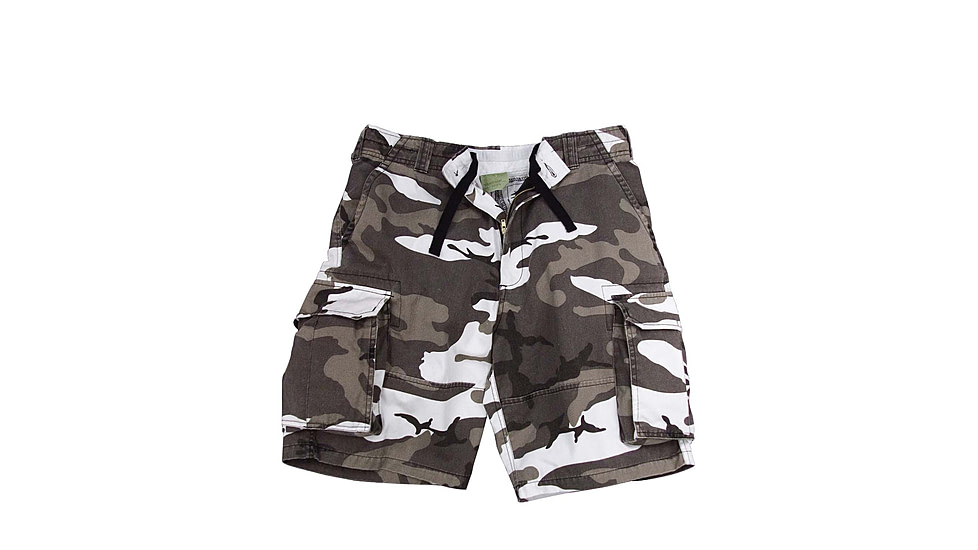 Rothco Vintage Camo Paratrooper Cargo Shorts, City Camo, Small, 2155-CityCamo-S