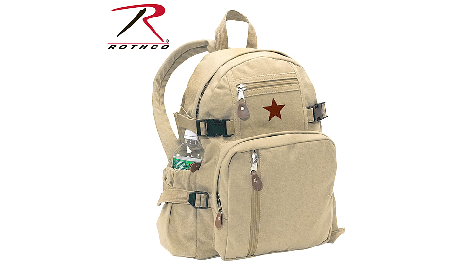 Rothco Vintage Canvas Compact Backpack, Smokey Branch Camo, 9720-SmokeyBranchCamo