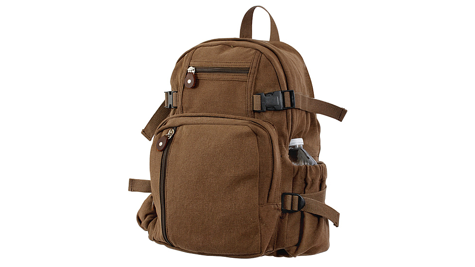 Rothco Vintage Canvas Compact Backpack, Smokey Branch Camo, 9720-SmokeyBranchCamo