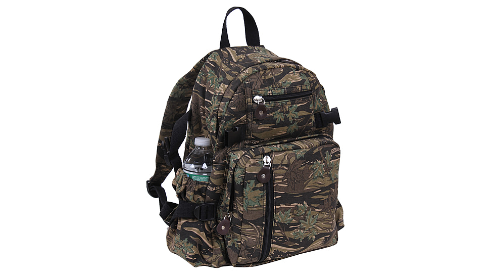 Rothco Vintage Canvas Compact Backpack, Smokey Branch Camo, 9720-SmokeyBranchCamo