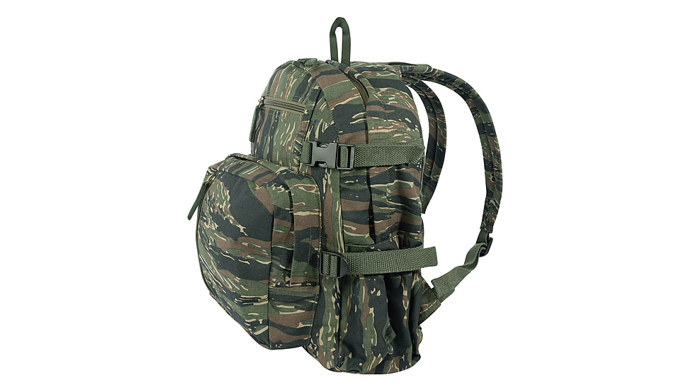 Rothco Vintage Canvas Compact Backpack, Tiger Stripe Camo, 91530-TigerStripeCamo