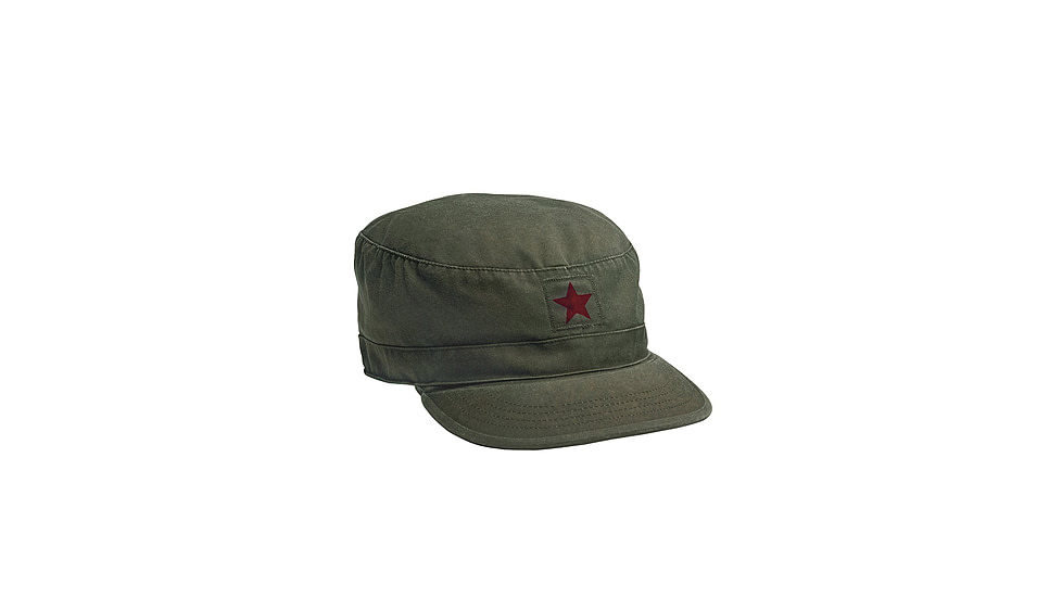 Rothco Vintage Fatigue Cap w/ Red Star, Small, 4518-S