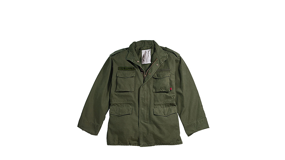Rothco Vintage M-65 Field Jackets, Olive Drab, Small, 8603-OliveDrab-S