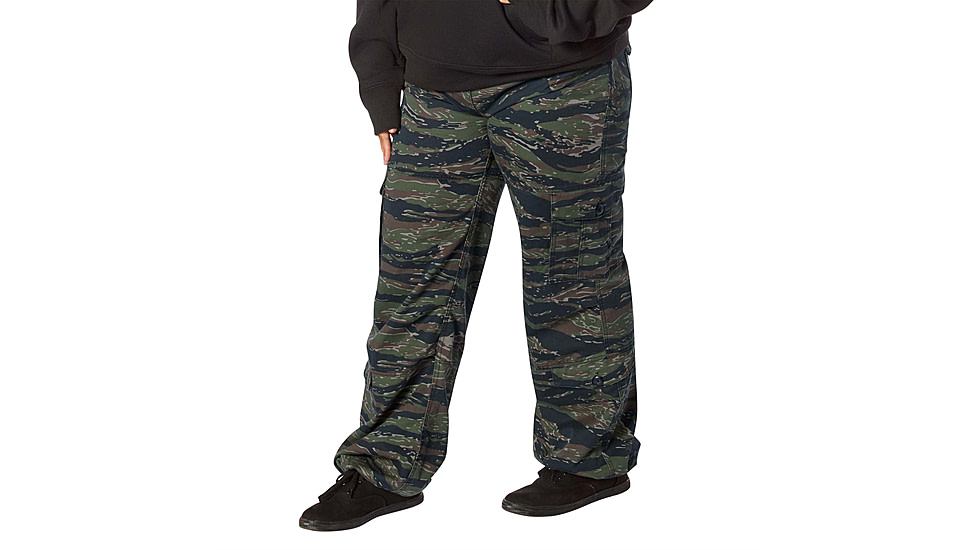 Rothco Vintage Paratrooper Fatigue Pants - Womens, Tiger Stripe Camo, Extra Large, 33860-TigerStripeCamo-XL