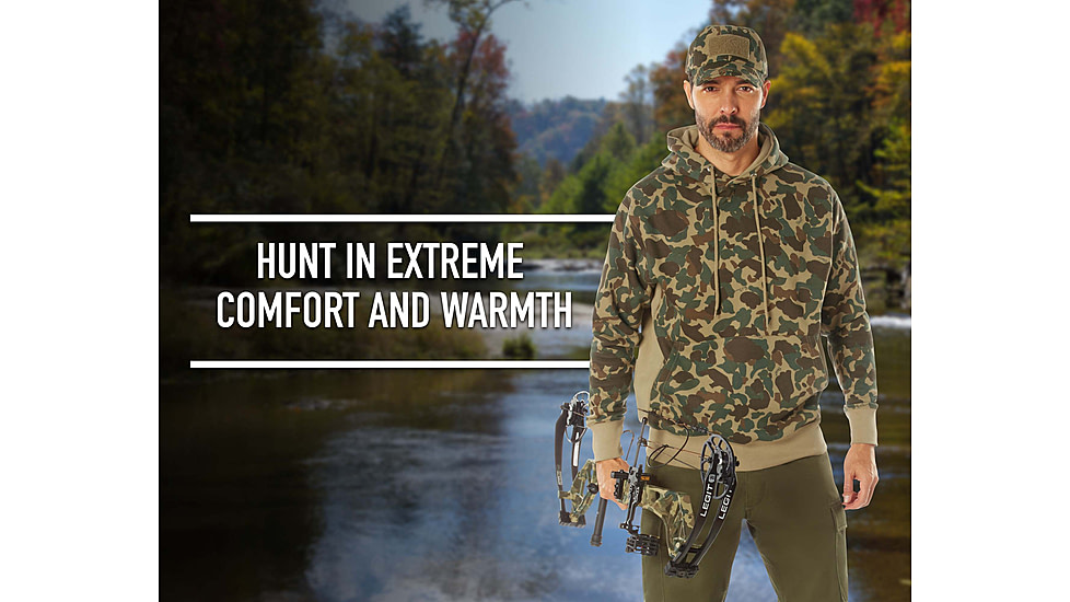 Rothco X Bear Archery Fred Bear Camo Every Day Hoodie - Men's, Fred Bear Camo, Extra Large, 19070-XL