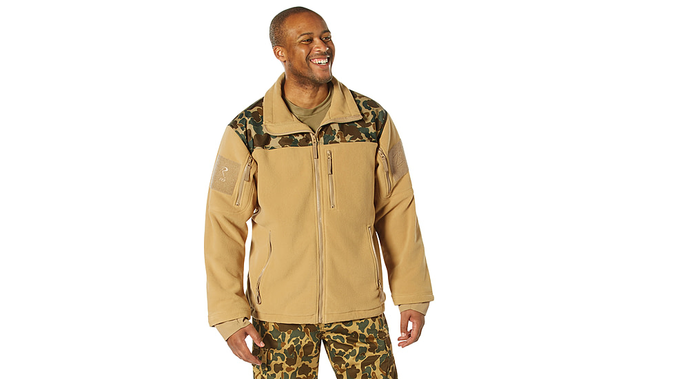 Rothco x Bear Archery Fred Bear Camo Spec Ops Tactical Fleece Jacket, Small, 86690-S