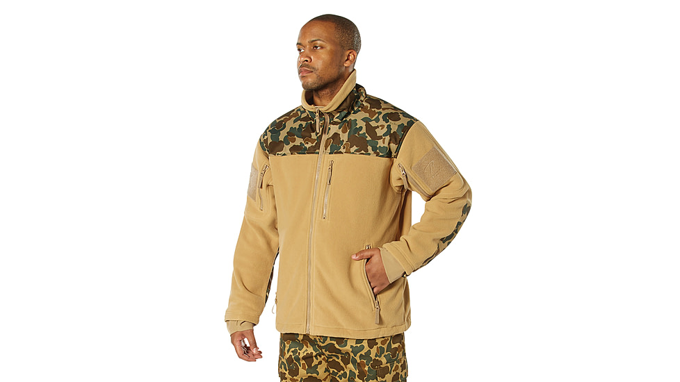 Rothco x Bear Archery Fred Bear Camo Spec Ops Tactical Fleece Jacket, Small, 86690-S