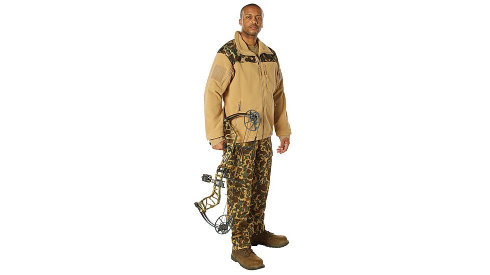 Rothco x Bear Archery Fred Bear Camo Spec Ops Tactical Fleece Jacket, Small, 86690-S