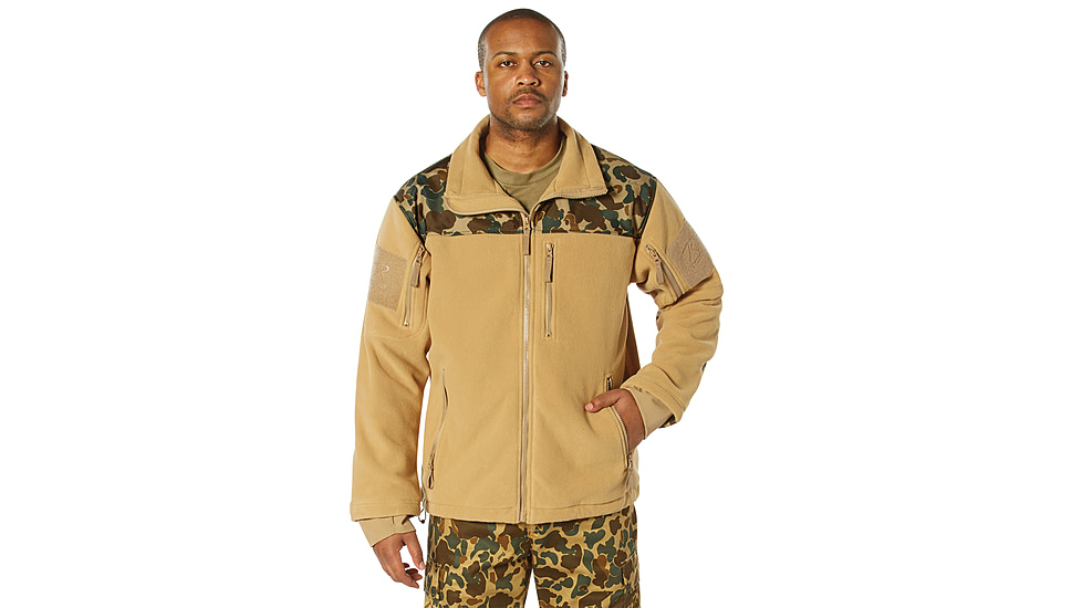 Rothco x Bear Archery Fred Bear Camo Spec Ops Tactical Fleece Jacket, Small, 86690-S