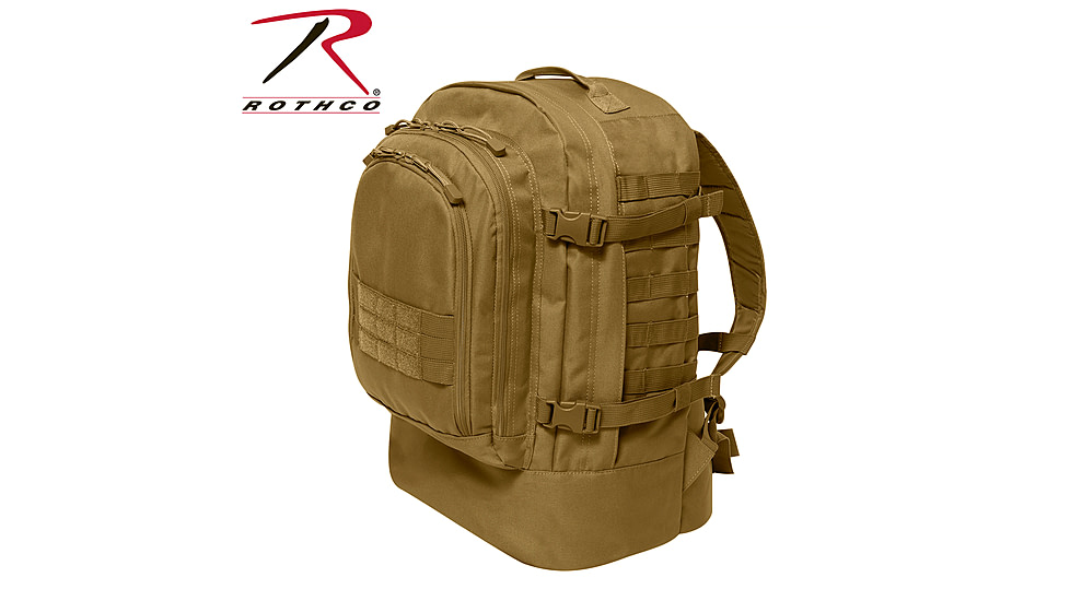Rothco Skirmish 3 Day Assault Backpack, Coyote Brown, 2640-CoyoteBrown