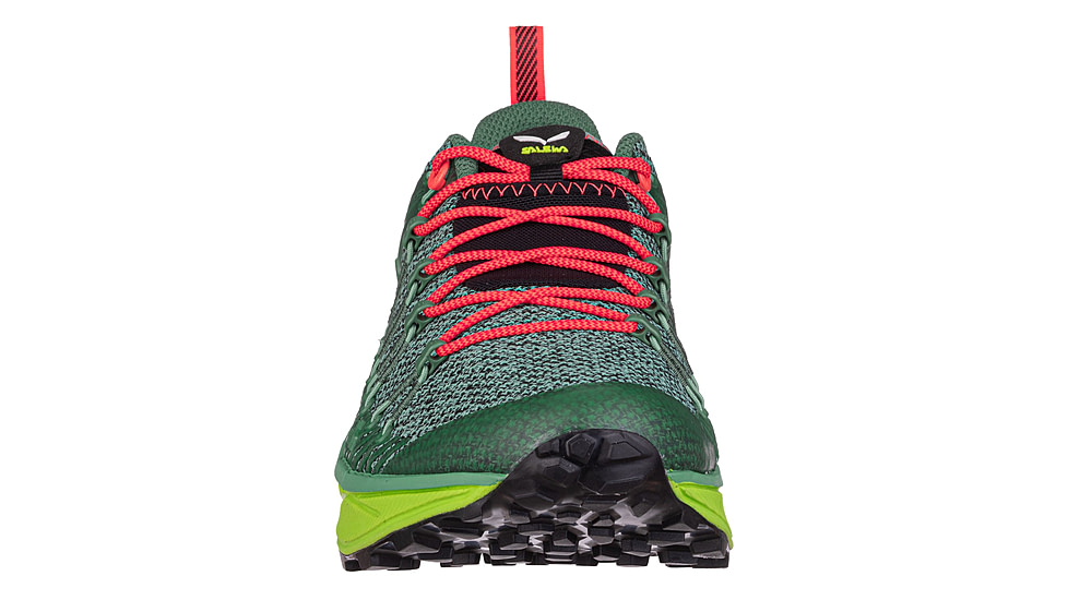 Salewa Dropline Hiking Shoes - Womens, Feld Green/Fluo Coral, 6, 00-0000061369-5585-6