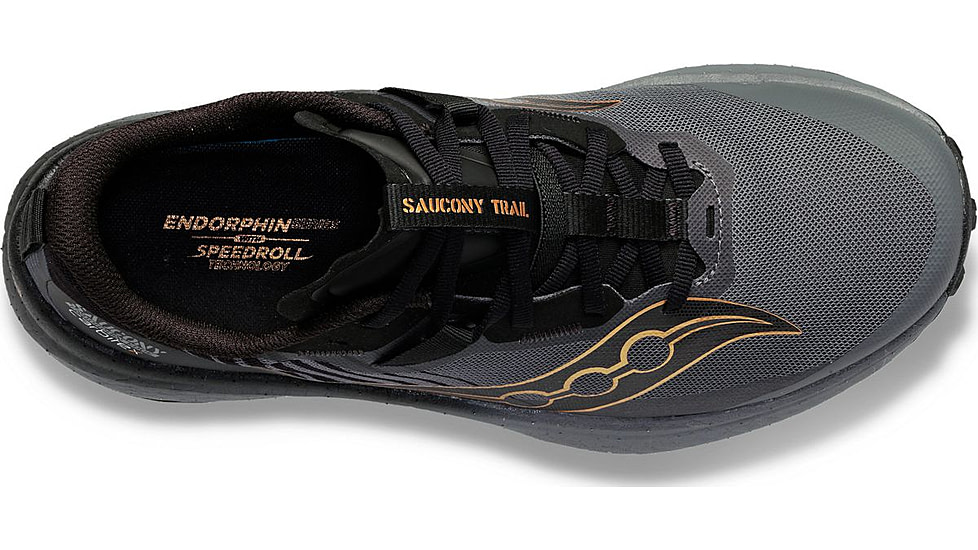 Saucony Endorphin Edge Trail Shoes - Womens, Black/Goldstk, 7.5, Medium, S10773-10-001-M-75