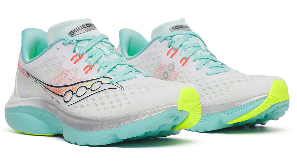 Saucony Kinvara 16, White/Aqua, 10.5, S11020-130-10.5