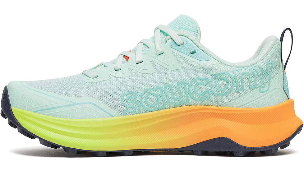 Saucony Peregrine 16, Aqua/Citron, 5, S11066-130-5