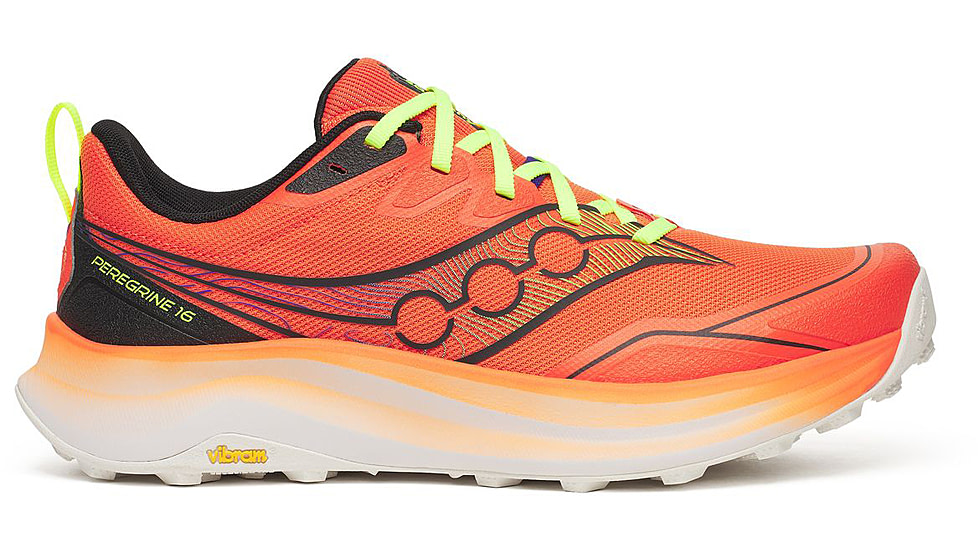 Saucony Peregrine 16, Fire/Black, 10.5, S21066-130-10.5
