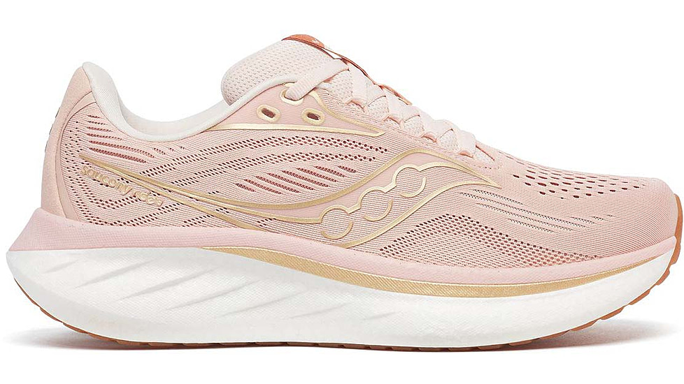Saucony Ride 18 - Womens, Cameo/Peony, 7, S11000-223-M-7