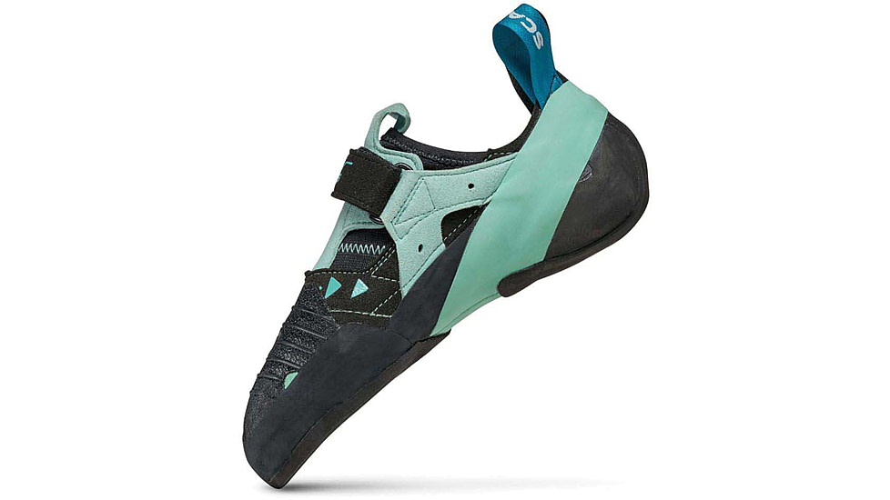 Scarpa Instinct VS Climbing Shoes - Womens, Black/Aqua, 39.5, 70013/002-BlkAqua-39.5