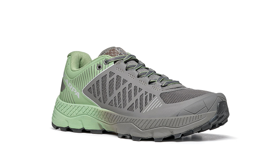 Scarpa Spin Ultra Trailrunning Shoes - Womens, Shark/Mineral Green, 40, 33069/352-SrkMgrn-40