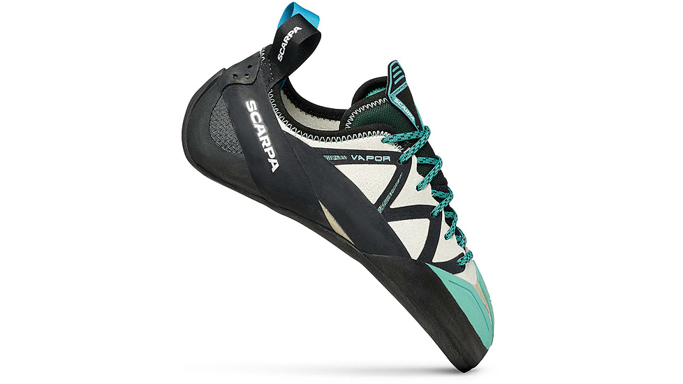 Scarpa Vapor Climbing Shoes - Womens, Dust Gray/Aqua, 37.5, 70074/002-DgryAqua-37.5