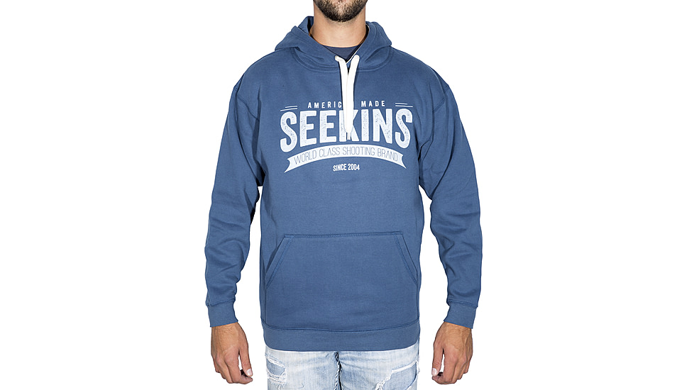 Seekins Precision American Made Hoodie - Mens, Indigo, Medium, 0010840012 - F