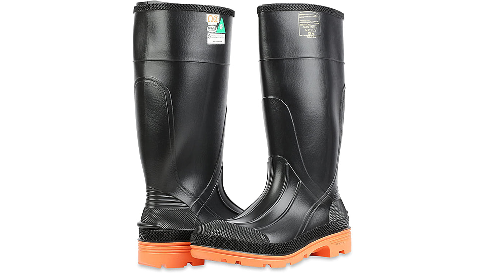 Servus PRM 15 in Steel Toe Boots - Mens, Black/Orange, 12, 75145C-BLK-120