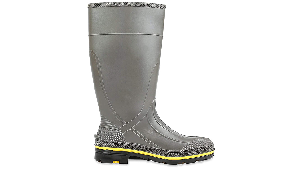 Servus PRO PVC Footwear Boots - Mens, Gray/Yellow, 5, 75101-GYM-050