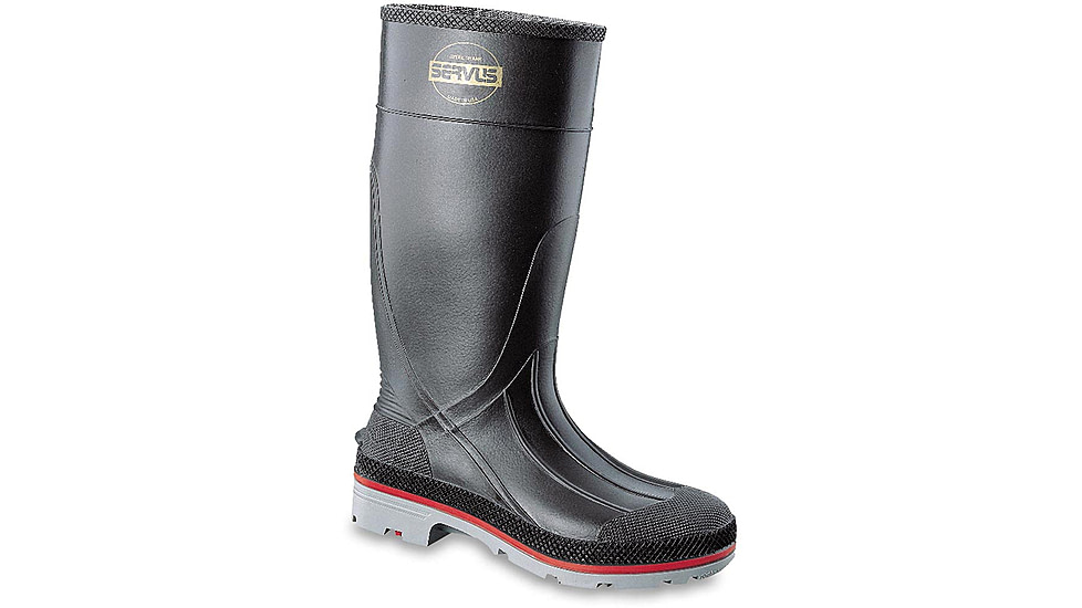 Servus XTP PVC Footwear - Mens, Black / Red, 3, 75108-BLM-030