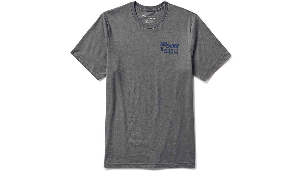 SIG SAUER T-shirt, 5.11 , Schematic Flag, Flint, Large