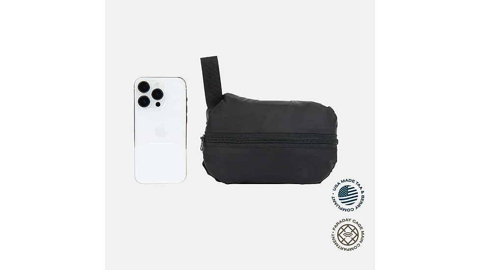 SLNT RF Blocking SSE Faraday Bag, USA Berry Compliant, Black, 19L, SL-PKGB-BER-01