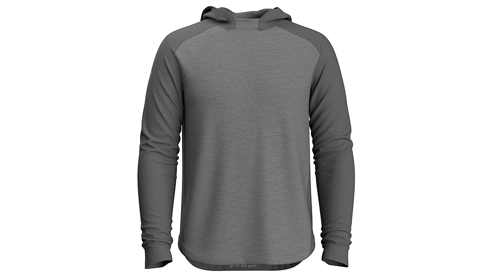 Smartwool Active Mesh Hoodie - Mens, Gray Heather, Extra Large, SW0022955451XL