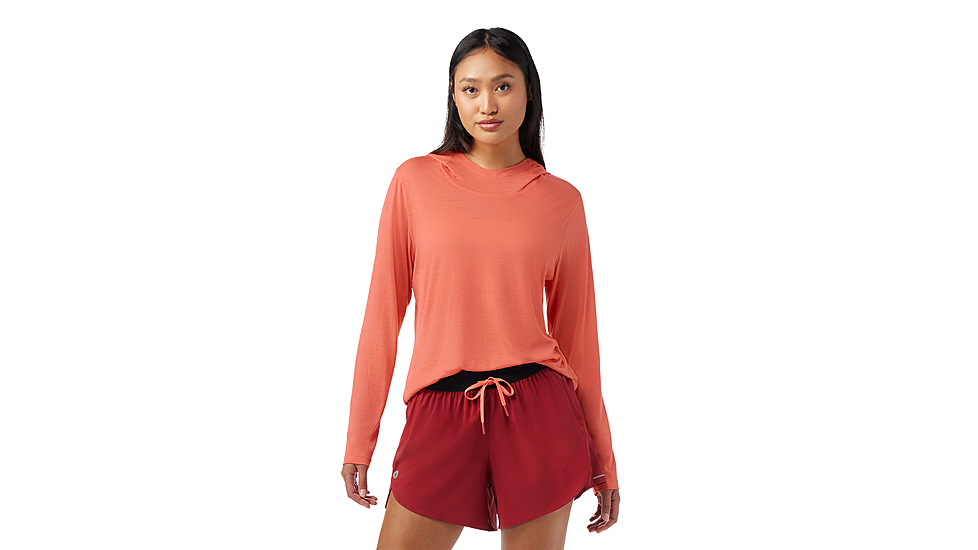 Smartwool Active Ultralite Hoodie - Womens, Coral Reef, Large, SW016592P35100L000