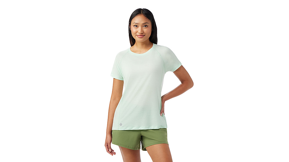 Smartwool Active Ultralite Short Sleeve - Womens, Matcha Green, Small, SW016587P39100S000