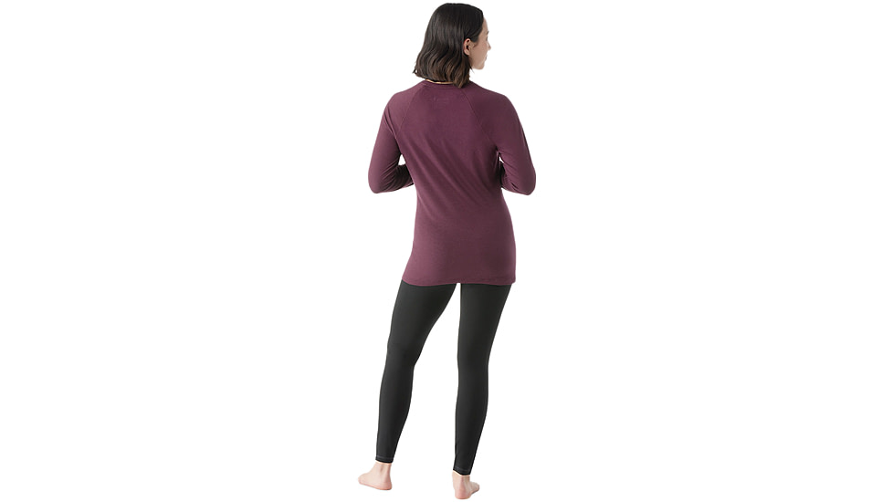 Smartwool Classic All-Season Merino Base Layer Crew - Womens, Eggplant, Large, SW016912L83100L000